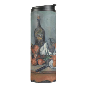 Still Life with Onions, OIl Painting, Paul Cezanne Thermal Tumbler