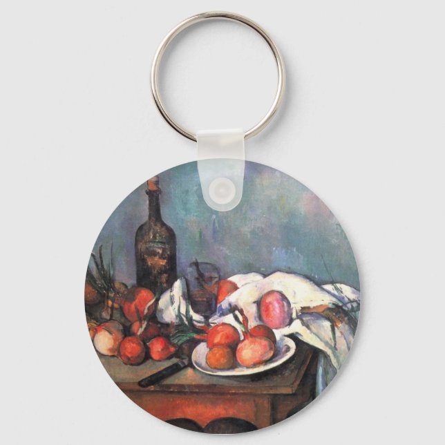 Still life with onions - Paul Cézanne Key Ring (Front)