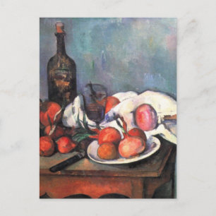 Still life with onions - Paul Cézanne Postcard