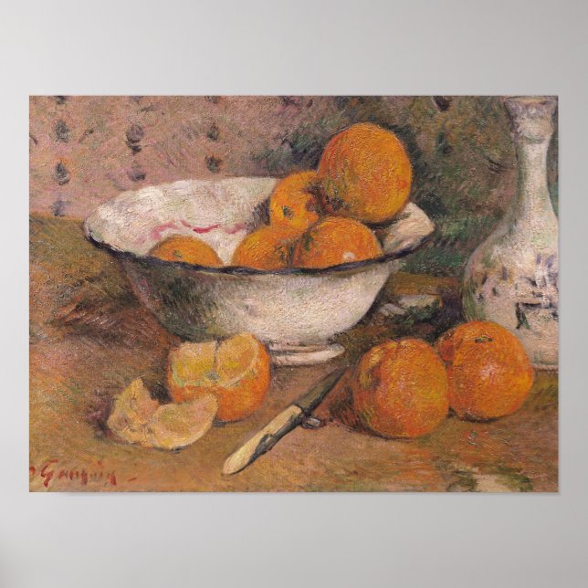 Still life with Oranges, 1881 Poster (Front)