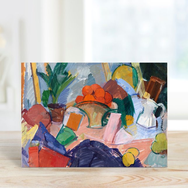 Still Life with Oranges in a Basket | Edvard Weie Card (Creator Uploaded)