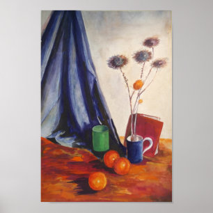 Still Life with Oranges & Jug – Kitchen Wall Art