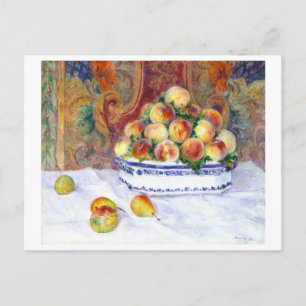 Still Life with Peaches by Auguste Renoir (1881) Postcard