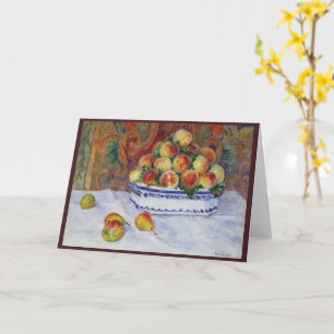 Still Life with Peaches, Renoir Card