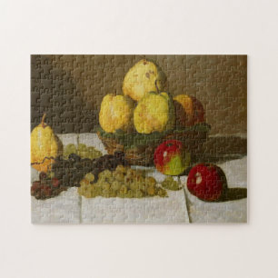 Still Life with Pears & Grapes Monet Fine Art Jigsaw Puzzle