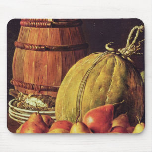 Still Life with pears, melon and barrel Mouse Pad