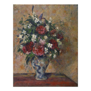 Still life with peonies and mock orange photo print