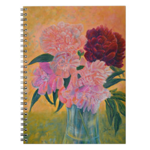 Still Life with Peonies Painting Notebook