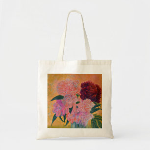 Still Life with Peonies Painting Tote Bag