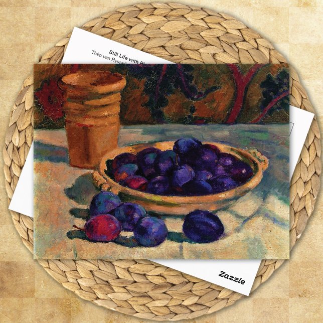 Still Life with Plums Théo van Rysselberghe Postcard (Creator Uploaded)