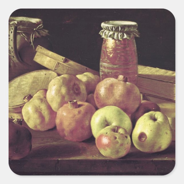 Still Life with Pomegranates Square Sticker (Front)