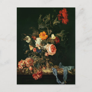 Still Life with Poppies and Roses Postcard