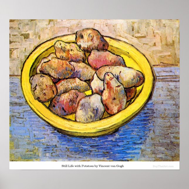 Still Life with Potatoes by Vincent van Gogh Poster (Front)
