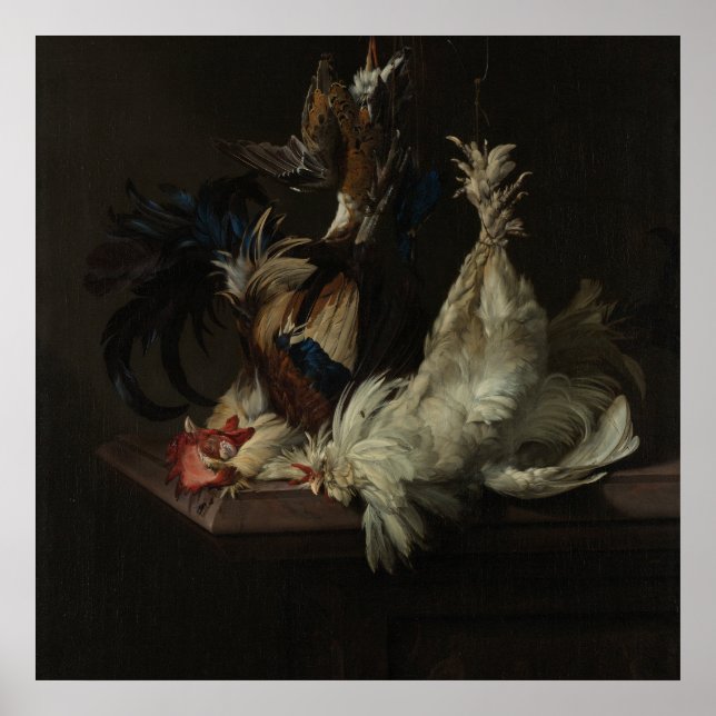 Still Life with Poultry, van Aelst Poster (Front)