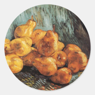 Still Life with Quince Pears by Vincent van Gogh Classic Round Sticker