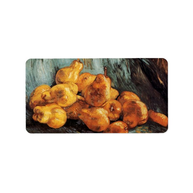 Still Life with Quince Pears by Vincent van Gogh Label (Front)