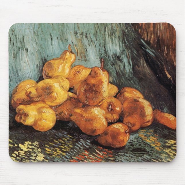 Still Life with Quince Pears by Vincent van Gogh Mouse Pad (Front)