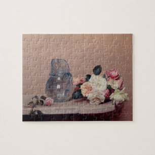 Still Life with Roses, 1889 (oil on canvas) Jigsaw Puzzle