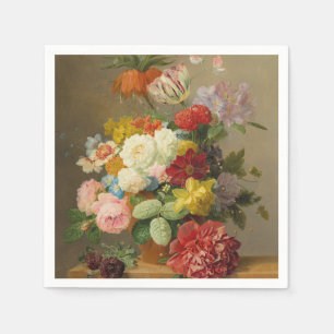 Still Life with Roses and Peonies - Bloemers A. Napkin