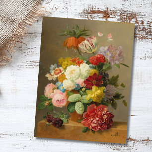 Still Life with Roses and Peonies - Bloemers A. Postcard