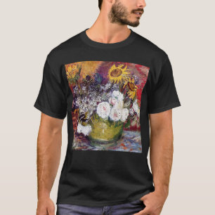 Still Life with Roses and Sunflowers - Van Gogh T-Shirt