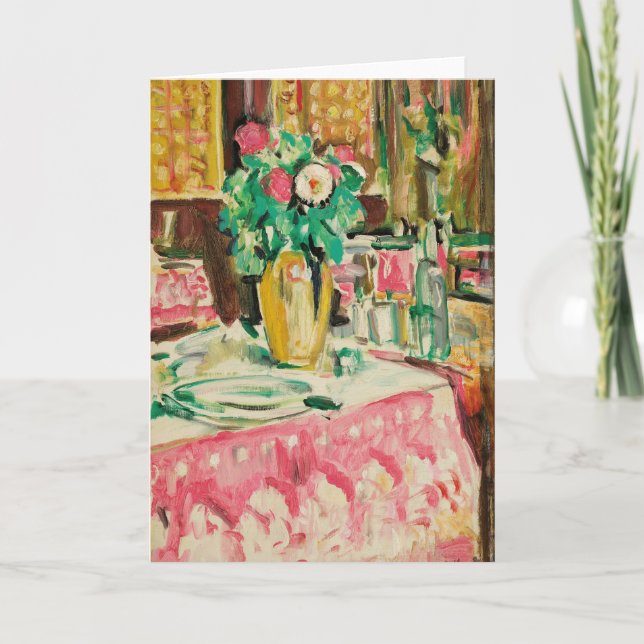 Still Life with Roses | George Leslie Hunter Card (Front)