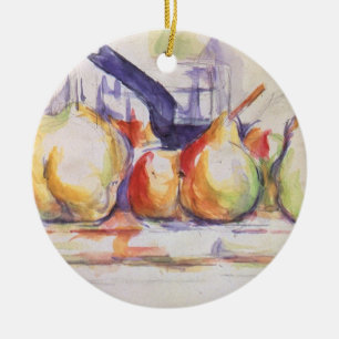 Still Life with Saucepan by Paul Cezanne Ceramic Tree Decoration