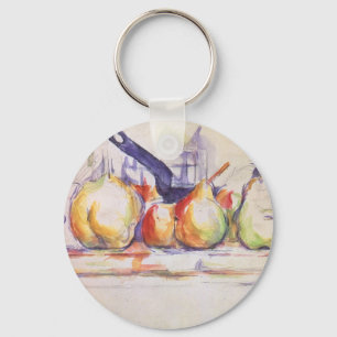 Still Life with Saucepan by Paul Cezanne Key Ring