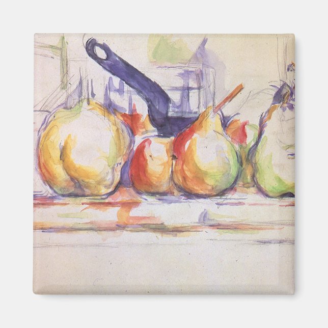 Still Life with Saucepan by Paul Cezanne Magnet (Front)