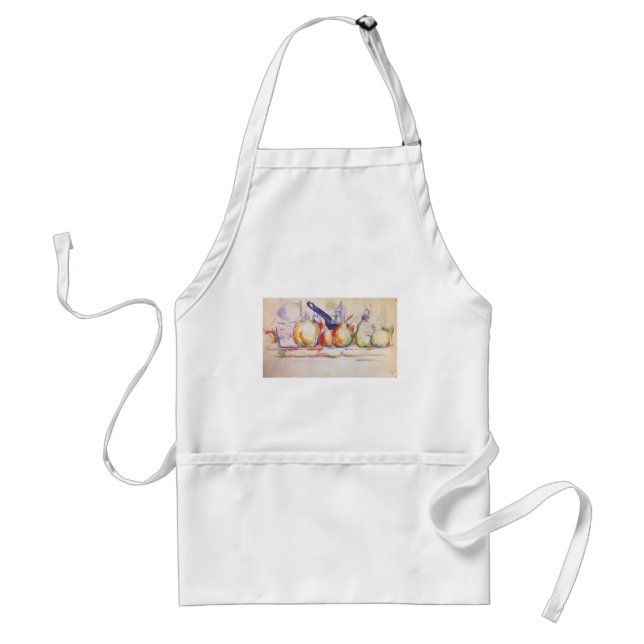 Still Life with Saucepan by Paul Cezanne Standard Apron (Front)