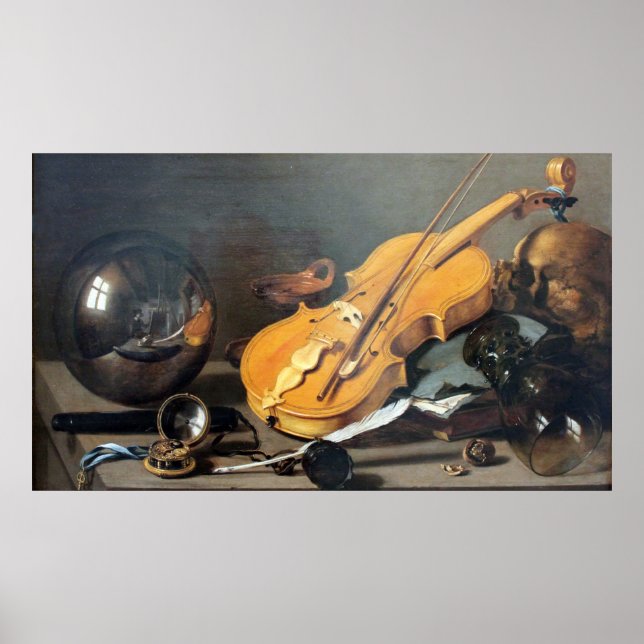 Still Life With Self Portrait Poster (Front)