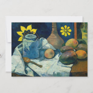 Still Life with Teapot and Fruit   Paul Gauguin
