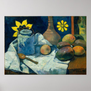 Still Life with Teapot and Fruit - Paul Gauguin Poster