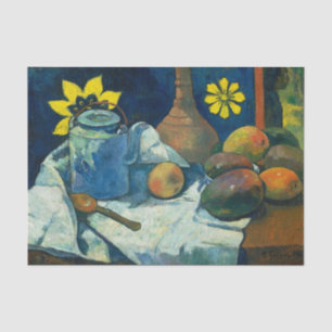 Still Life with Teapot and Fruit, Paul Gauguin Tissue Paper