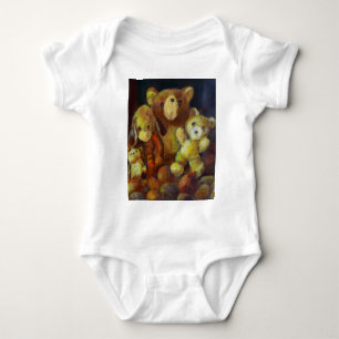 Still life with Teddy Bears Baby Bodysuit