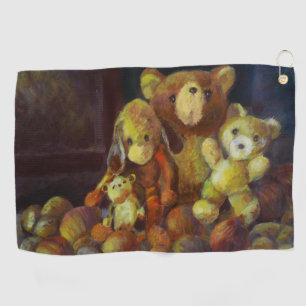 Still life with Teddy Bears Golf Towel