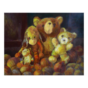 Still life with Teddy Bears Photo Print