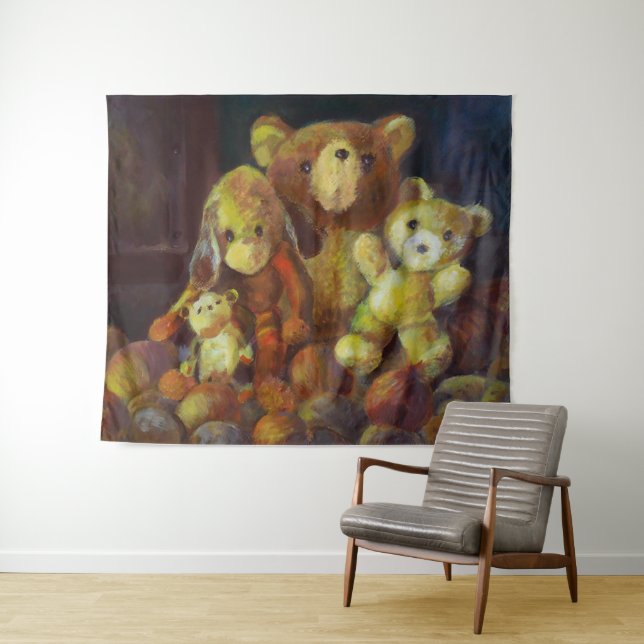 Still life with Teddy Bears  Tapestry (In Situ (Horizontal))