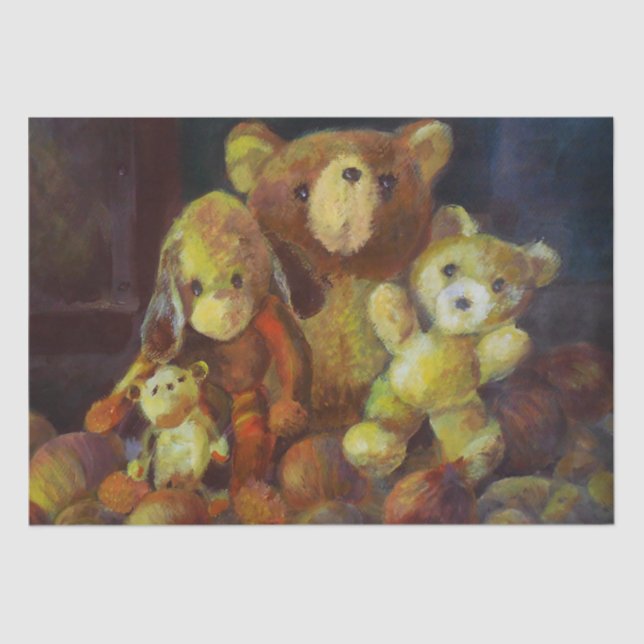 Still life with Teddy Bears  Tissue Paper (Front)