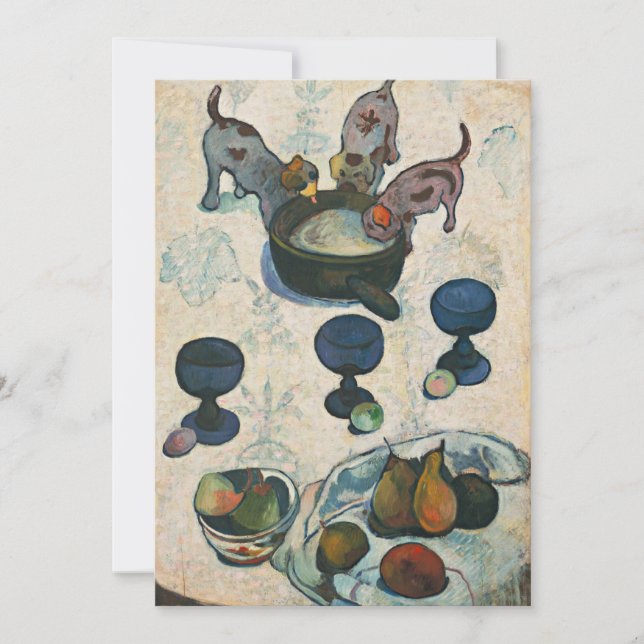 Still Life with Three Puppies | Paul Gauguin (Front)