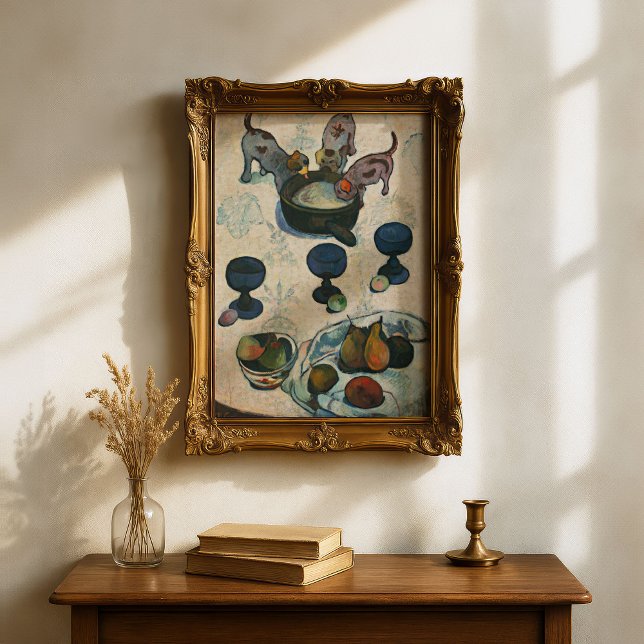 Still Life with Three Puppies | Paul Gauguin Poster (Creator Uploaded)