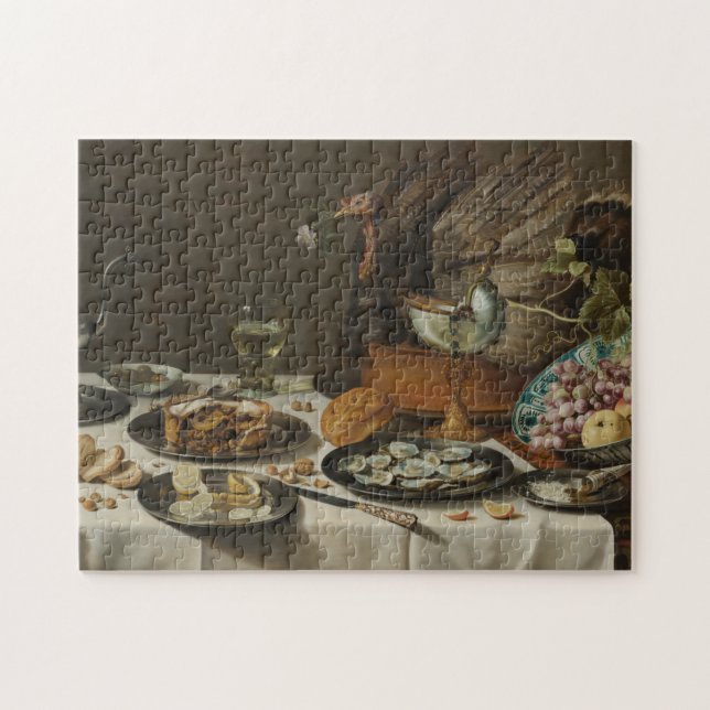 “Still Life With Turkey Pie” art puzzle (Horizontal)