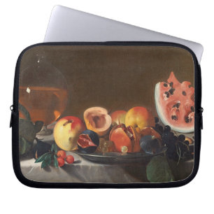 Still life with watermelons and carafe laptop sleeve