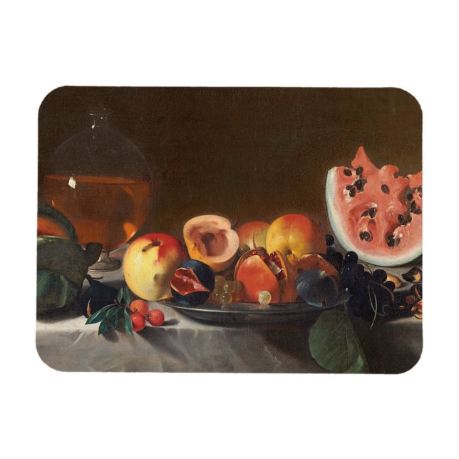 Still life with watermelons and carafe magnet (Horizontal)