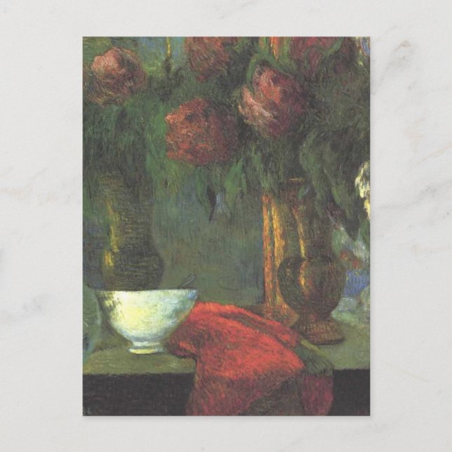 Still Life With White Vase by Paul Gauguin Postcard (Front)