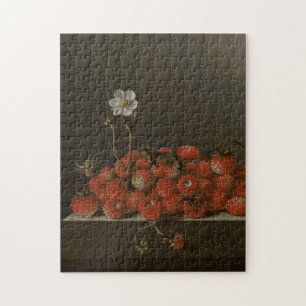 Still-life with wild strawberries - Fine Art Jigsaw Puzzle