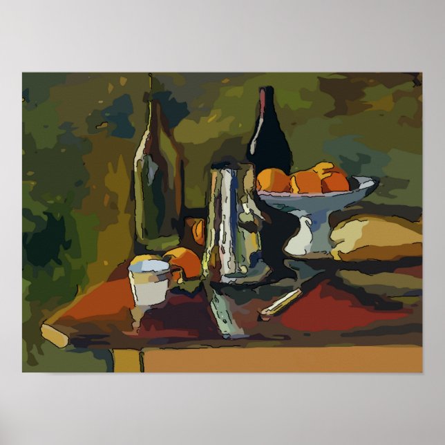 Still Life With Wine Poster (Front)