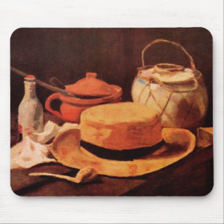 Still Life Yellow Straw Hat by Vincent van Gogh Mouse Pad