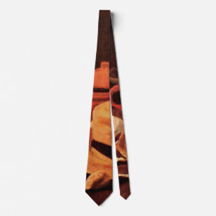 Still Life Yellow Straw Hat by Vincent van Gogh Tie