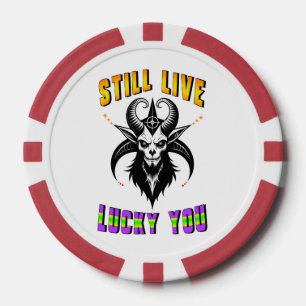Still Live Lucky You Poker Chips